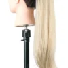 Liso Loiro Loira Cavalo Rabo 70 Cm Premium Aplique - Image 3